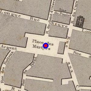 Plan de la Place des Martyrs